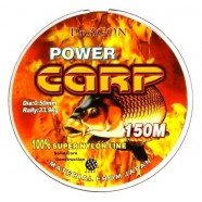 Лісочка рибальська, DrAGON Power Carp мультиколор, 150м, перетин 0,50мм